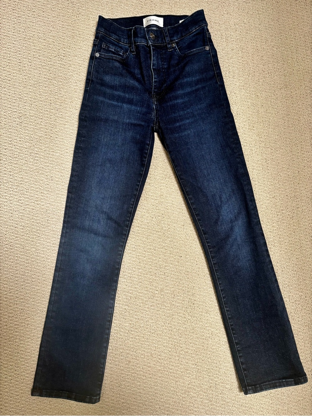 FRAME Le High Straight Jeans Dante Size 24
